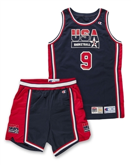 1992 Michael Jordan USA Olympic Dream Team Game Used and Signed Full Uniform (Basketball HOF LOA & UDA) (Jersey and Shorts)